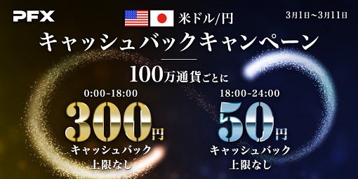 お取引すればするほどお得!3月のマネパのキャッシュバックキャンペーンスタート!