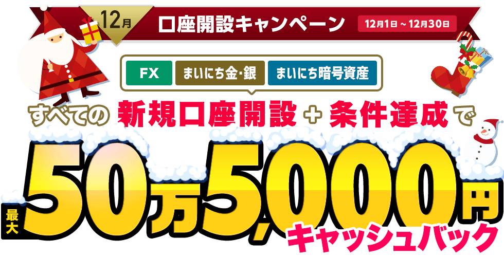 口座開設キャンペーン(2022年12月)