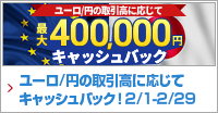 PFX ユーロ/円キャッシュバックキャンペーン(2024年2月)