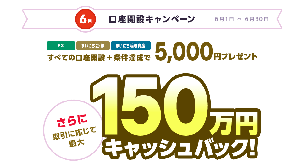 口座開設キャンペーン(2024年6月)