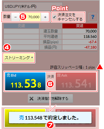 5. 決済注文 | FX・外貨両替のマネーパートナーズ -外為を誠実に-